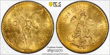 1926 50 Peso KM-481  Au MS65