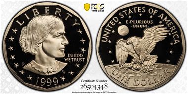 1999-P SBA$1 PR70DCAM
