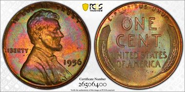 1956 1C MS65RB