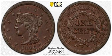 1846 1C N-18 MS63BN