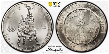 1995-S 50C Basketball MS70