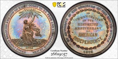 1876 SC$1 HK-20, US Centennial Expo MS64
