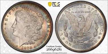 1878 7/8TF $1 Strong VAM 42 7/7 MS64