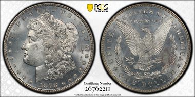 1878 7/8TF $1 VAM 30, Extra Talons Weak 7/0 MS64