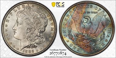 1886 $1 MS64+