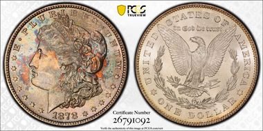 1878 7TF $1 Reverse of 1878 MS64