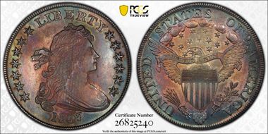 1803 $1 Small 3 MS62+