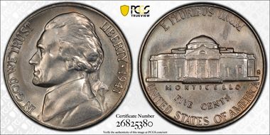 1941-S 5C Large S, FS-501 MS65FS