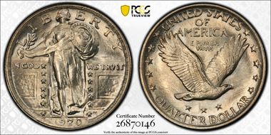 1920 25C Clashed Dies FS-401 MS64