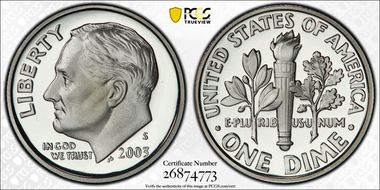 2003-S 10C Silver PR70DCAM