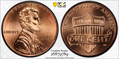 2011 1C Shield MS67RD