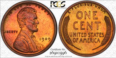 1909 1C Lincoln PR65RB