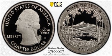 2013-S 25C White Mountain NP First Strike PR70DCAM