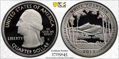 2013-S 25C White Mountain NP-Silver First Strike PR70DCAM