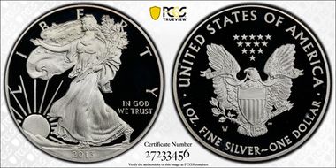 2013-W $1 Silver Eagle First Strike PR70DCAM