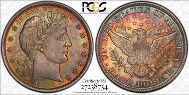 1895 50C MS66+