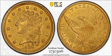 1838-C $2.50 AU55