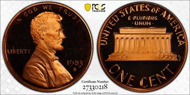 1983-S 1C PR69DCAM