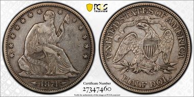 1874 50C Lg/Sm Arrows WB-103 XF40