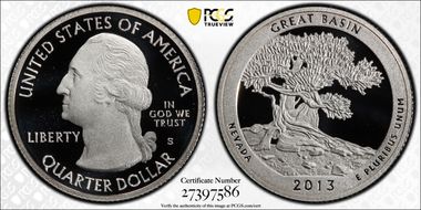 2013-S 25C Great Basin NP - Silver First Strike PR70DCAM