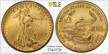 2005 $5 Gold Eagle MS70