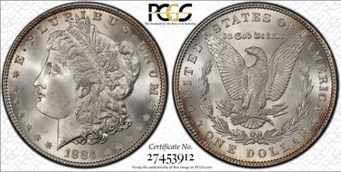 1884 $1 MS67+