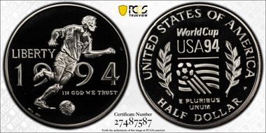 1994-P 50C World Cup PR70DCAM