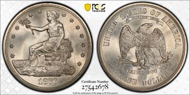 1876-S T$1 MS64