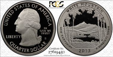 2013-S 25C White Mountain NP PR70DCAM