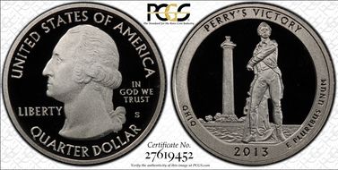2013-S 25C Perry's Memorial NP PR70DCAM