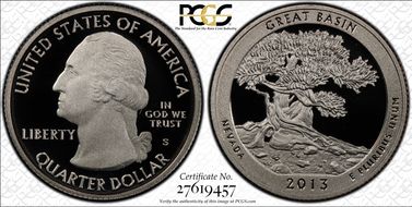 2013-S 25C Great Basin NP PR70DCAM