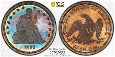1862 25C PR66