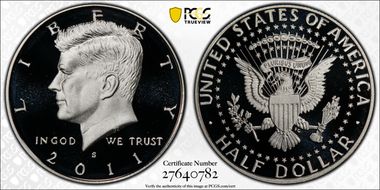 2011-S 50C Silver PR70DCAM