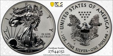 2011-P $1 Silver Eagle Rev PR 25th Anniversary Set First Strike PR70