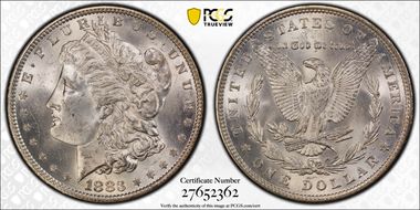 1883 $1 MS64