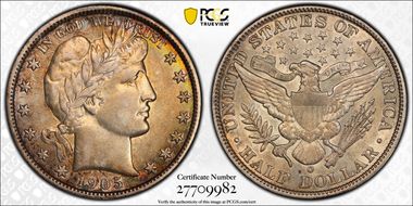 1905-O 50C AU53