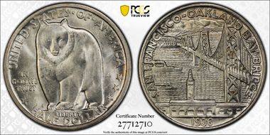 1936-S 50C Bay Bridge MS65