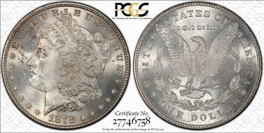 1878 7TF $1 Reverse of 1878 MS64