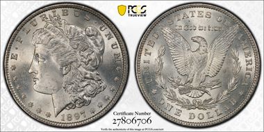 1897 $1 MS64