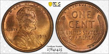 1912 1C MS65RD