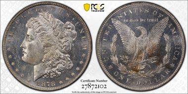 1878 7TF $1 R78 VAM 80 Weak LIB MS64PL