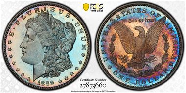 1889 $1 PR67+