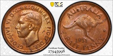 1951(p) 1/2D No Dot MS63RB