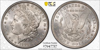 1896 $1 MS66+ 