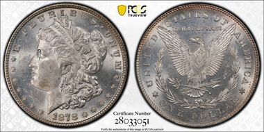 1878 7/8TF $1 VAM 30, Extra Talons MS63