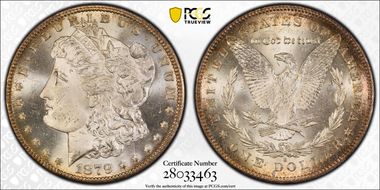 1879-S $1 Reverse of 1878 MS65+