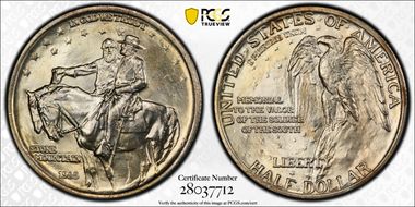 1925 50C Stone Mountain, DDO, FS-101 MS65