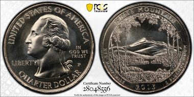 2013-P 25C White Mountain NP MS67