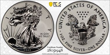 2013-W $1 Reverse Proof West Point Mint Set First Strike PR70