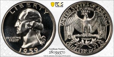 1959 25C DDO FS-101 PR67CAM